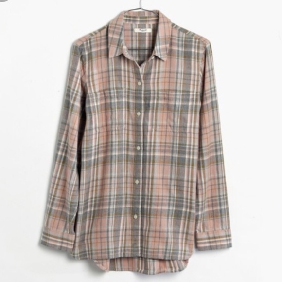Madewell Ex-Boyfriend Flannel Shirt - Picture 4 of 8